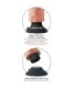 KING COCK - DILDO VIBRADOR 17.78 CM NATURAL