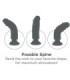 KING COCK - DILDO VIBRADOR CON TESTÍCULOS 17.78 CM NATURAL