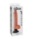 KING COCK - DILDO VIBRADOR CON TESTÍCULOS 25.5 CM COLOR NATURAL
