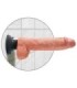 KING COCK - DILDO VIBRADOR CON TESTÍCULOS 25.5 CM COLOR NATURAL