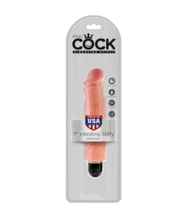 KING COCK - VIBRADOR REALÍSTICO STIFFY 17.8 CM NATURAL