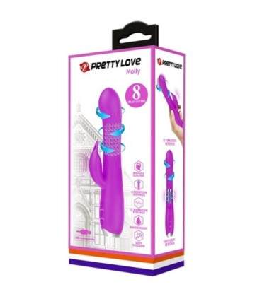 PRETTY LOVE - MOLLY VIBRADOR CON ROTACION RECARGABLE
