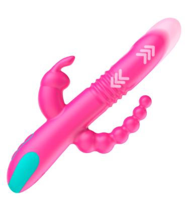 HAPPY LOKY - DONALD TRIPLE ESTIMULACIÓN: ANAL, PUNTO G & CLÍTORIS COMPATIBLE CON WATCHME WIRELESS TECHNOLOGY