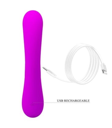 PRETTY LOVE - SINCERE VIBRADOR Y ONDAS ESTIMULADORAS DE CLÍTORIS SILICONA MORADO
