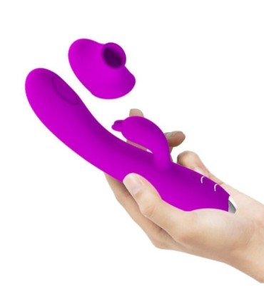 PRETTY LOVE - REGINA VIBRADOR-ONDAS ESTIMULADORAS RECARGABLE MORADO