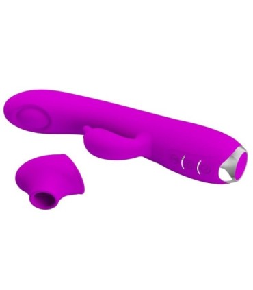PRETTY LOVE - REGINA VIBRADOR-ONDAS ESTIMULADORAS RECARGABLE MORADO