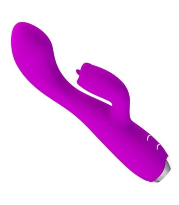 PRETTY LOVE - GLORIA VIBRADOR CONEJO RECARGABLE-IMPERMEABLE MORADO