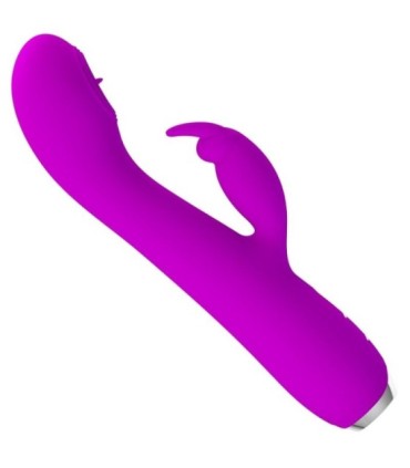 PRETTY LOVE - RACHEL VIBRADOR RECARGABLE CON ONDAS ESTIMULADORAS MORADO