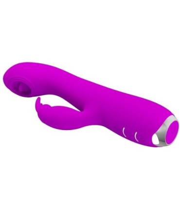 PRETTY LOVE - RACHEL VIBRADOR RECARGABLE CON ONDAS ESTIMULADORAS MORADO