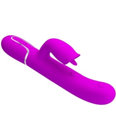 PRETTY LOVE - VIBRADOR RABBIT CON LICKING FUCSIA