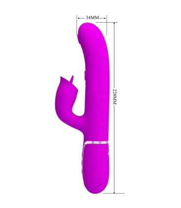 PRETTY LOVE - VIBRADOR RABBIT CON LICKING FUCSIA