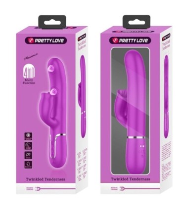 PRETTY LOVE - VIBRADOR RABBIT CON LICKING FUCSIA