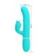 PRETTY LOVE - VIBRADOR RABBIT CON LICKING VERDE AGUA