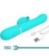 PRETTY LOVE - VIBRADOR RABBIT PERLAS VERDE AGUA