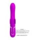 PRETTY LOVE - VIBRADOR RABBIT MULTIFUNCIÓN 4 EN 1 MARIPOSA FUCSIA