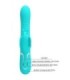 PRETTY LOVE - VIBRADOR RABBIT MULTIFUNCIÓN 4 EN 1 MARIPOSA VERDE AGUA