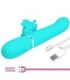 PRETTY LOVE - VIBRADOR RABBIT MULTIFUNCIÓN 4 EN 1 MARIPOSA VERDE AGUA