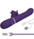 PRETTY LOVE - VIBRADOR RABBIT MULTIFUNCIÓN 4 EN 1 MARIPOSA MORADO