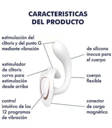 SATISFYER - G FOR GODDESS 1 VIBRADOR RABBIT BLANCO