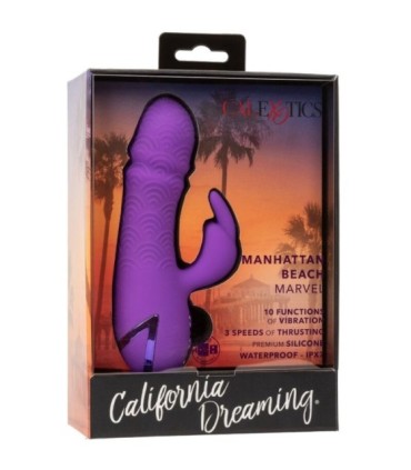 CALEXOTICS - MANHATTAN BEACH MARVEL VIBRADOR RABBIT MORADO BY CALIFORNIA DREAMING