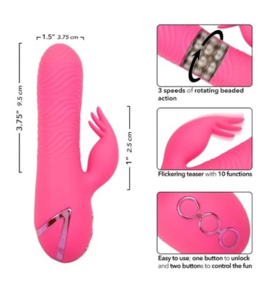CALEXOTICS - SACRAMENTO SWEETIE VIBRADOR RABBIT ROSA BY CALIFORNIA DREAMING