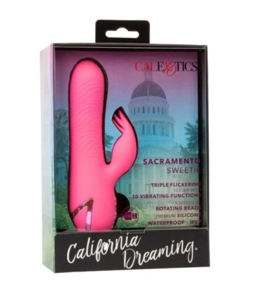 CALEXOTICS - SACRAMENTO SWEETIE VIBRADOR RABBIT ROSA BY CALIFORNIA DREAMING
