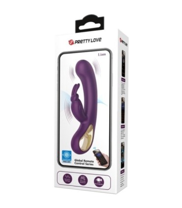 PRETTY LOVE - LIAM VIBRADOR RABBIT & ESTIMULADOR PUNTO G MORADO