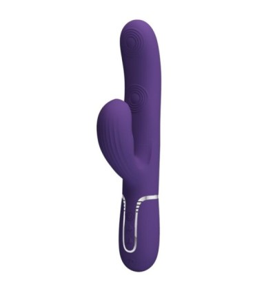 PRETTY LOVE - PERLITA VIBRADOR PUNTO G 3 EN 1 MULTIFUNCIÓN MORADO