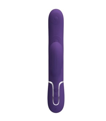 PRETTY LOVE - PERLITA VIBRADOR PUNTO G 3 EN 1 MULTIFUNCIÓN MORADO