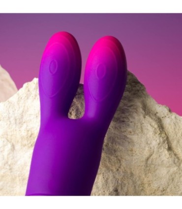 ROCKS- OFF - GLO-GIRL BUNNY VIBRADOR FLEXIBLE MORADO