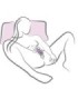 ROCKS- OFF - GLO-GIRL BUNNY VIBRADOR FLEXIBLE MORADO