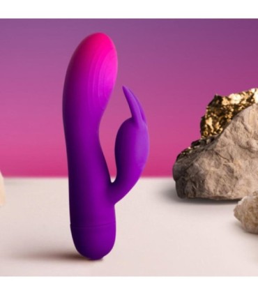 ROCKS- OFF - GLO- GIRL VIBRADOR RABBIT MORADO