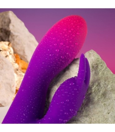 ROCKS- OFF - GLO- GIRL VIBRADOR RABBIT MORADO