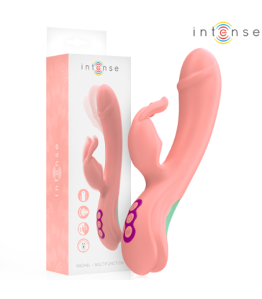 INTENSE - RACHEL VIBRADOR RABBIT 5 VIBRACIONES ROSA