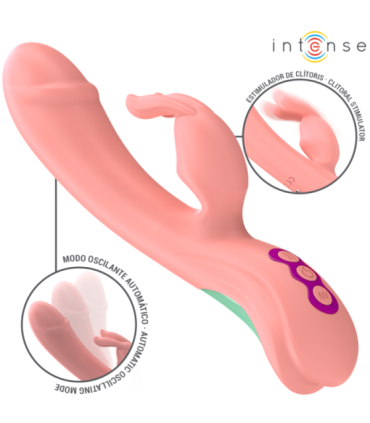 INTENSE - RACHEL VIBRADOR RABBIT 5 VIBRACIONES ROSA
