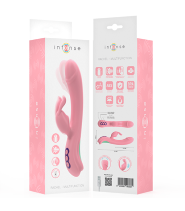 INTENSE - RACHEL VIBRADOR RABBIT 5 VIBRACIONES ROSA