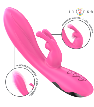 INTENSE - RANDALL VIBRADOR RABBIT 10 VIBRACIONES ROSA