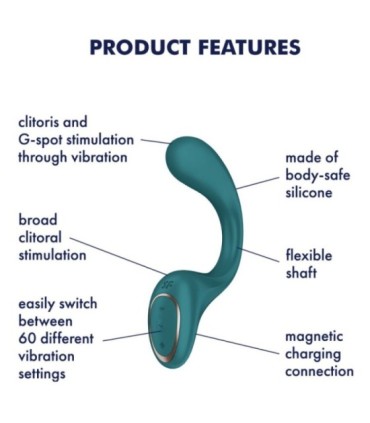 SATISFYER - G FOR FODDES 2 VIBRADOR RABBIT VERDE