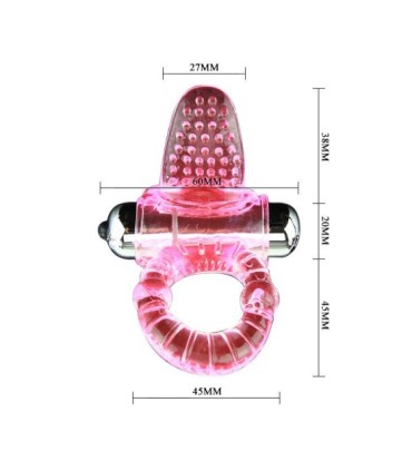 BAILE - SWEET ABS 10 RITMOS RING ANILLO PENE VIBRADOR ROSA