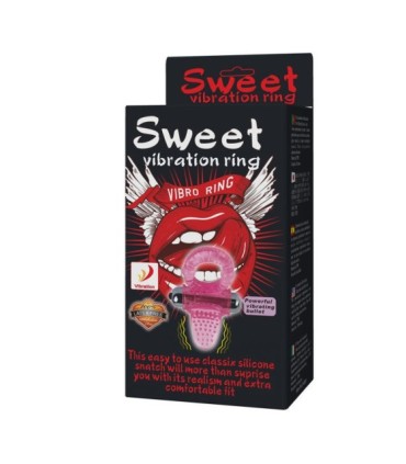 BAILE - SWEET ABS 10 RITMOS RING ANILLO PENE VIBRADOR ROSA