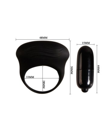 PRETTY LOVE - BERTRAM ANILLO VIBRADOR NEGRO