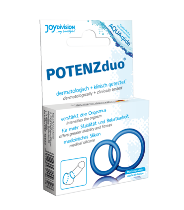 JOYDIVISION POTENZDUO - ANILLOS PARA PENE AZUL - XL