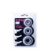 BAILE - TITAN SET 3 PCS COCK RING BLACK 2.8 + 2.4 + 1.9 CM
