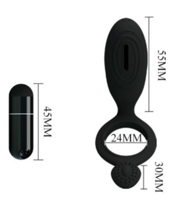 PRETTY LOVE - ETHEL ANILLO VIBRADOR CON ESTIMULADOR