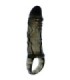 BAILE - FUNDA EXTENSORA PENE CON STRAP PARA TESTÍCULOS NEGRO 13.5 CM