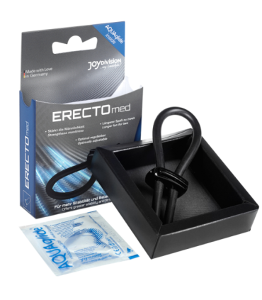 JOYDIVISION POTENZDUO - ANILLO SILICONA PARA PENE NEGRO - M