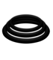 JOYDIVISION POTENZDUO - PLUS PACK 3 ANILLOS PARA PENE NEGRO - S, M, L