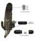 BAILE - BRAVE MAN FUNDA PENE ANAL Y CLITORIS VIBRADOR 16.5 CM NEGRO