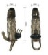 BAILE - BRAVE MAN FUNDA PENE ANAL Y CLITORIS VIBRADOR 16.5 CM NEGRO