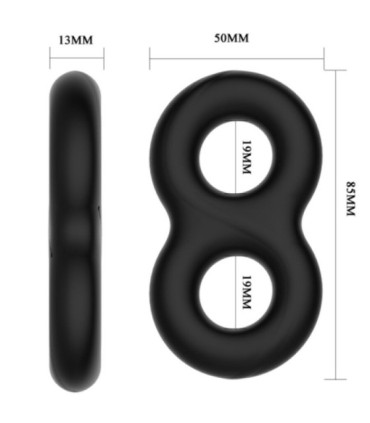 CRAZY BULL - ANILLO DOBLE SILICONA INFINITY